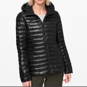 Lululemon pack it down puffer jacket black shine 6